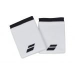 Babolat opaska na nadgarstek Jumbo Logo biała/czarna - 2 sztuki